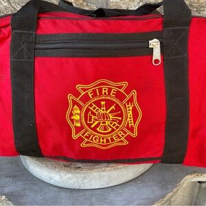 Fire Fighter Red Duffel Bag